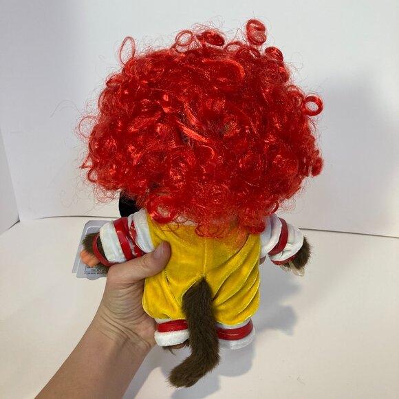 Monchhichi Ronald McDonald Red Yellow Clown Doll Plush Toy Sekiguchi Japan Tag - Picture 6 of 15